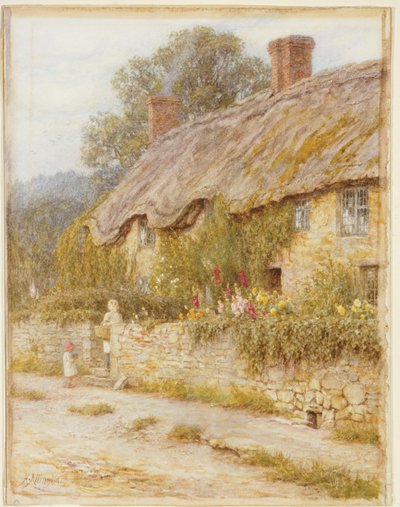 Cottage vicino a Wells, Somerset da Helen Allingham