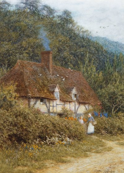 Cottage vicino a Witley, Surrey da Helen Allingham