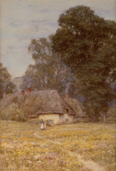 Cottage a Quidhampton, vicino a Salisbury da Helen Allingham