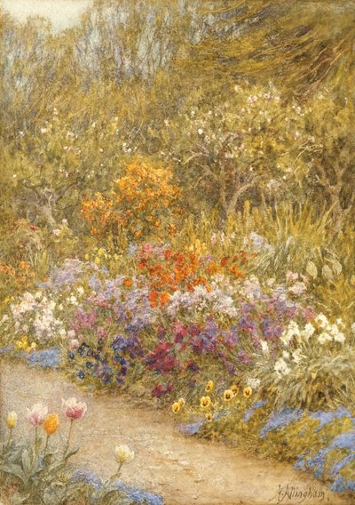 Nel giardino della cucina, Farringford da Helen Allingham