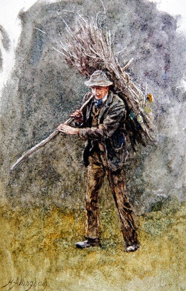 Maestro Hardy, giardiniere a Witley da Helen Allingham
