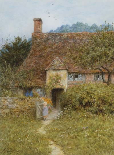 Vecchio cottage, Witley da Helen Allingham