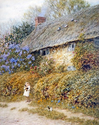 Vecchio Cottage a Freshwater, Isola di Wight da Helen Allingham