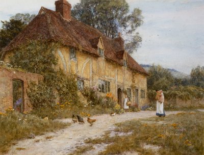 Vecchio cottage del Kent da Helen Allingham