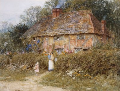 Vecchio Cottage del Surrey da Helen Allingham