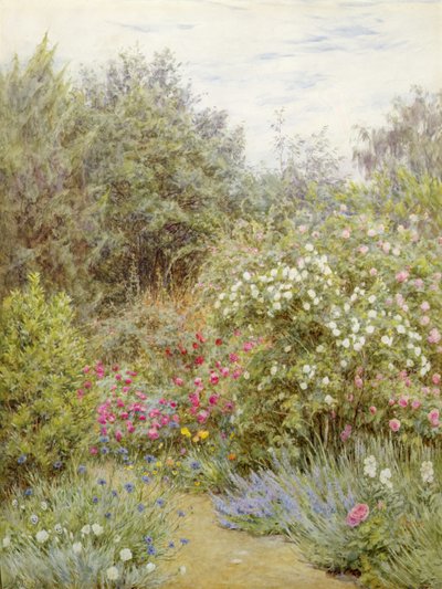 Rose nel giardino di Gertrude Jekyll, Surrey da Helen Allingham