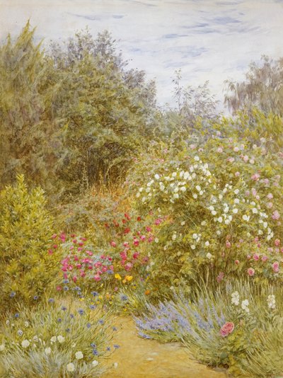 Rose in un Giardino del Surrey da Helen Allingham