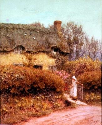Il cancello del cottage da Helen Allingham