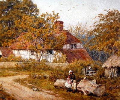 Il cottage di famiglia da Helen Allingham