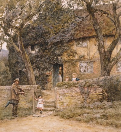 Il violinista da Helen Allingham