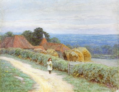 La fattoria del Kent a Crockham Hill da Helen Allingham