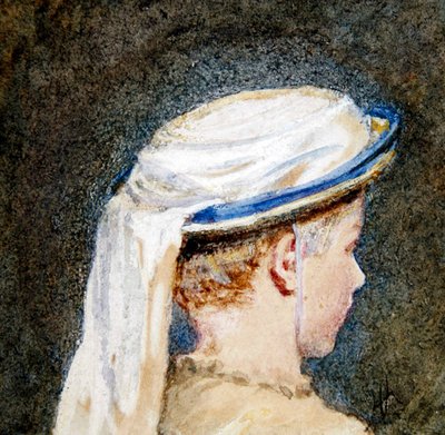 Il cappello bianco da Helen Allingham