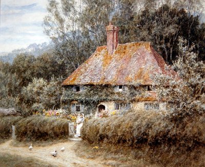 Fattoria Valewood, sotto Blackdown, Surrey da Helen Allingham
