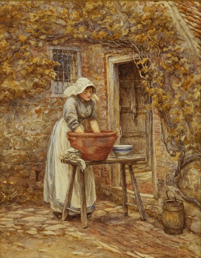 Giorno del bucato da Helen Allingham