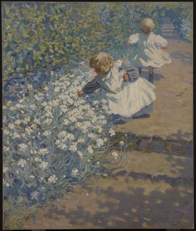 Raccogliendo fiori, c.1912 da Helen Galloway McNicholl