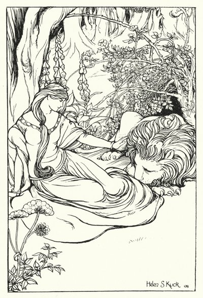 Una e il Leone (incisione) da Helen S. Kuck
