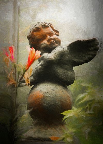Cherubino dormiente, 2018 da Helen White
