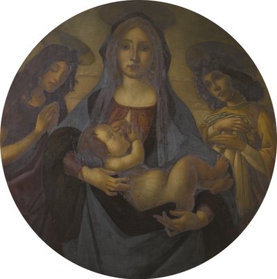 La Vergine e il Bambino con San Giovanni e un angelo (dopo Botticelli) da Helen d.1937 Coombe