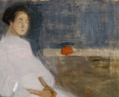 Immagine di Costume I Ragazza con Arancia, La Figlia del Fornaio, 1908-1909 da Helene Schjerfbeck