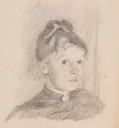 Autoritratto, 1880-1884 da Helene Schjerfbeck