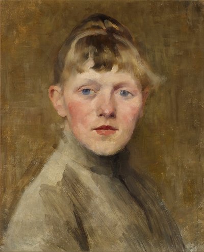Autoritratto, 1884-1885 da Helene Schjerfbeck
