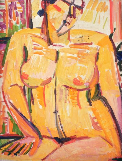 Nudo femminile seduto da Helene von Taussig
