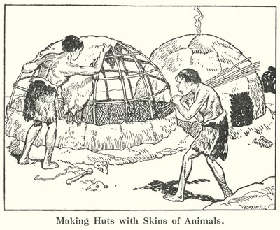 Costruzione di capanne con pelli di animali da Helga von Cramm