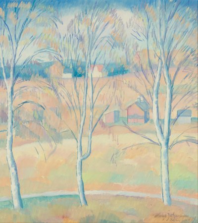 Paesaggio primaverile Halsingland da Helge Johansson