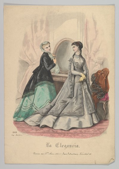 Due donne con uno specchio, da La Elegancia San Sebastian da Heloise Leloir
