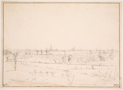 Paesaggio con vista su Bordeaux da Hem