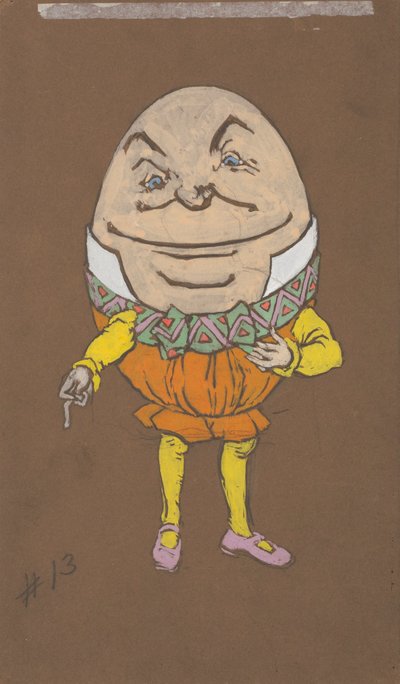 Humpty Dumpty (costumi per Alice nel paese delle meraviglie, 1915) da Henderson, William Penhallow