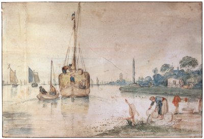 Una chiatta con fieno da Hendrick Avercamp