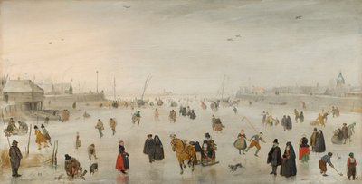Una scena sul ghiaccio da Hendrick Avercamp