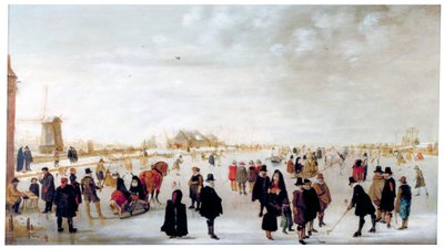 Paesaggio invernale sul fiume Ijsel vicino a Kampen da Hendrick Avercamp