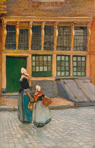 Ritorno dal mercato, c1902 da Hendrick Cassiers