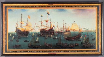 Il ritorno ad Amsterdam della seconda spedizione nelle Indie Orientali, 19 luglio 1599, 1599 da Hendrick Cornelisz. Vroom