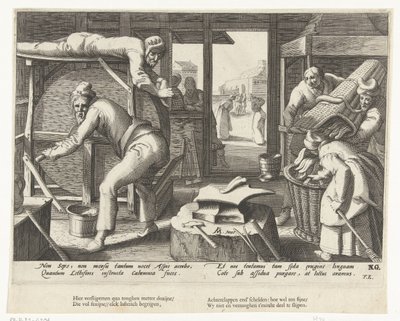 Affilatore di coltelli da Hendrick Goltzius (attributed to workshop of)