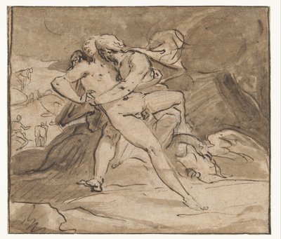 Giove abbraccia Io da Hendrick Goltzius (school of)