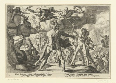 Attacco dei Giganti al mondo degli dei da Hendrick Goltzius (workshop of)