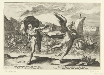 Cornice trasformata in corvo da Hendrick Goltzius (workshop of)