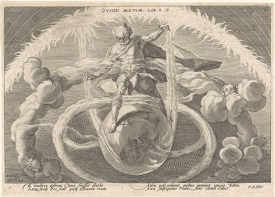 La creazione dei quattro elementi da Hendrick Goltzius (workshop of)
