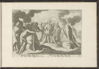 Dei chiedono al dio del sole di tornare sul suo carro da Hendrick Goltzius (workshop of)