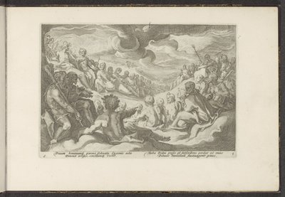 Giove convoca gli dei olimpici da Hendrick Goltzius (workshop of)