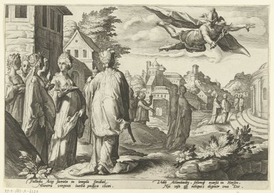 Mercurio si innamora di Erse da Hendrick Goltzius (workshop of)
