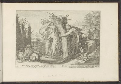 Pan e Siringa da Hendrick Goltzius (workshop of)
