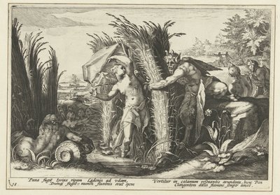 Pan e Siringa da Hendrick Goltzius (workshop of)