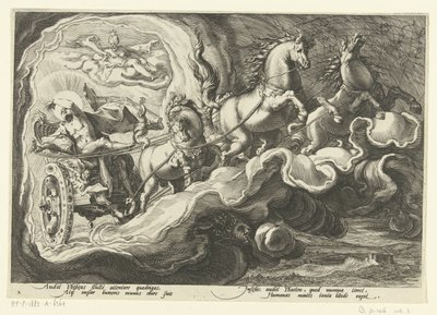 Faetonte guida il carro di suo padre (serie Le Metamorfosi di Ovidio) da Hendrick Goltzius (workshop of)