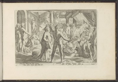 Phaëton nel palazzo di Helios da Hendrick Goltzius (workshop of)