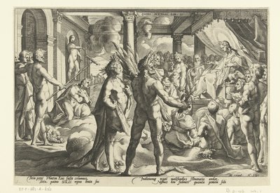 Phaëton nel palazzo di Helios da Hendrick Goltzius (workshop of)