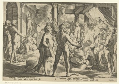 Faetonte nel palazzo di Helios da Hendrick Goltzius (workshop of)